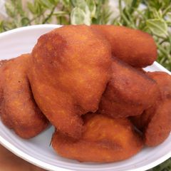 A picture of Palm oil fried akara.