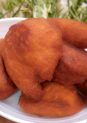 A picture of Palm oil fried akara.