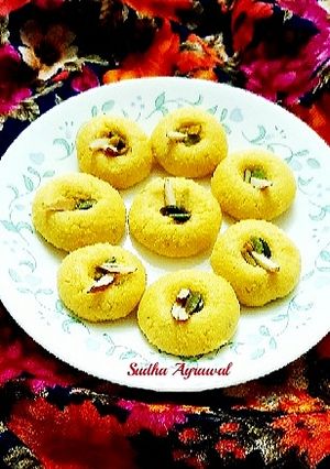 केसरिया पेड़ा (Kesariya Peda recipe) रेसिपी मुख्य फोटो