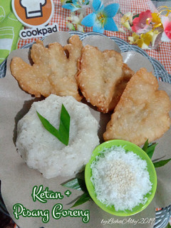 Foto resep Ketan + Pisang Goreng