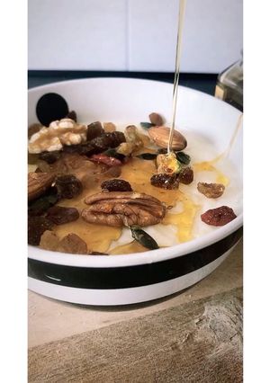 A picture of Rice pudding Lebanese recipe.