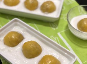 Foto resep Kue Bugis Mandi labu kuning