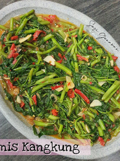 Foto resep Tumis Kangkung (sambal sisa)