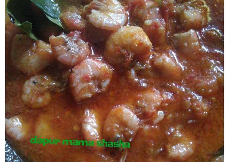 Udang sambal pedas manis
