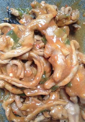 Foto resep Usus ceker pedas