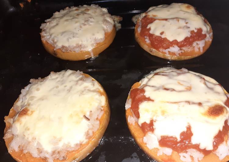 Rodajas de Calabaza horneadas con queso