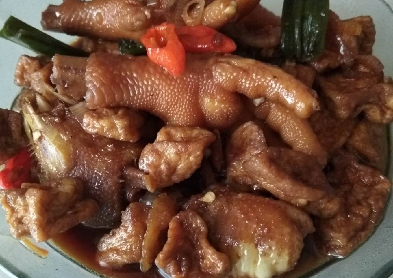 Ceker ayam kecap