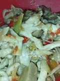 Ongseng jamur tiram+bakso pedas
