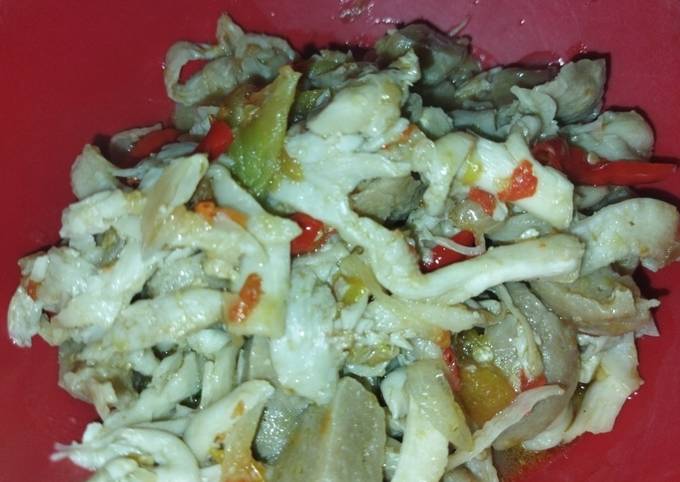 Resep Ongseng jamur tiram+bakso pedas yang Sempurna