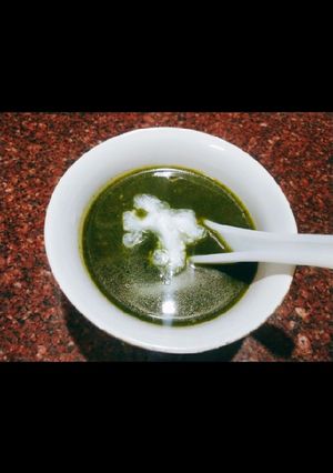 A picture of Palak soup.