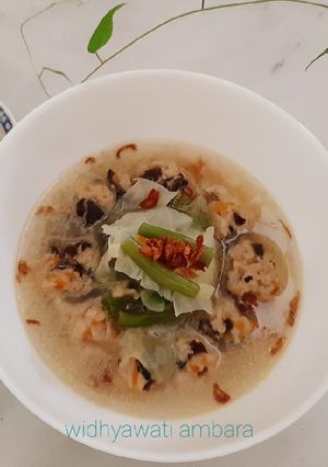 Foto resep Sop Bakso Ayam Jamur