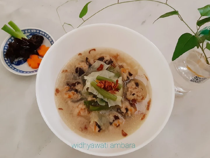 Langkah Gampang Menyiapkan Resep Sop Bakso Ayam Jamur yang Menggugah Selera Anti Ribet, Mantap