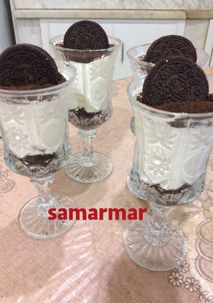 صورة لوصفة تشيز كيك اوريو كاسات