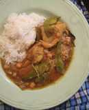 Curry de pollo