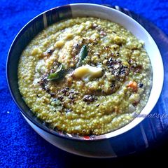 A picture of Foxtail millet bisi bele.
