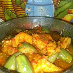 รูปของ Tumis pedas terong ijo