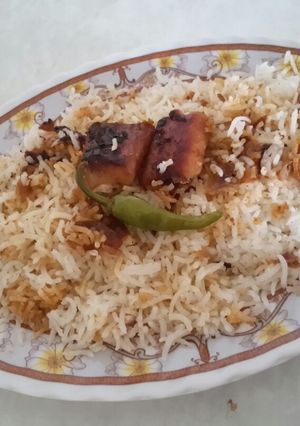 صورة لوصفة مقلوبة لحم