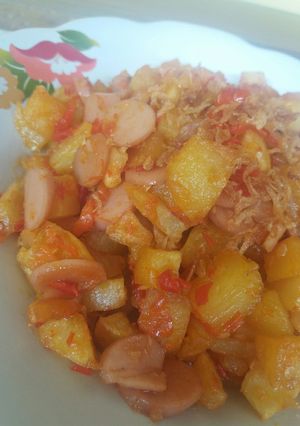 Foto resep Sambal goreng kentang sosis