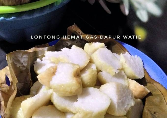 Lontong hemat gas