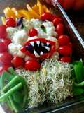 Salada palhaço halloween