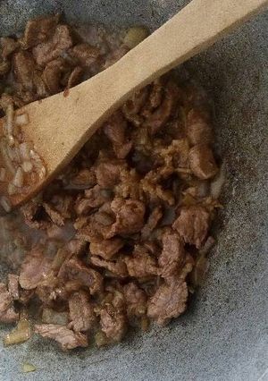 Foto resep Daging saus teriyaki