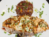 Salmón horneado con glaseado balsámico