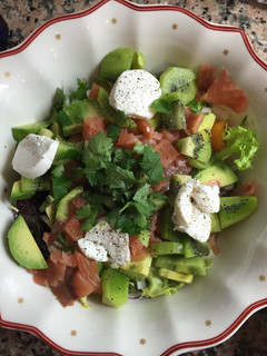 Una foto de Ensalada de Navidad fresca