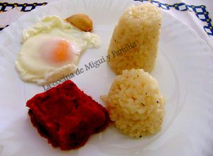 Una foto de Arroz a la cubana para dieta, sin sal