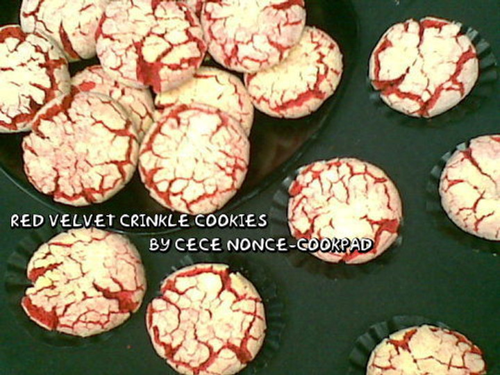 Cara Gampang Menyiapkan Red Velvet Crinkle Cookies yang Enak