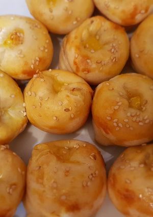 Una foto de Knishes de papa