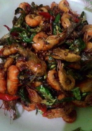 Foto resep Udang garing pedes gurih