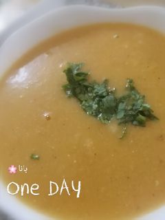 صورة لوصفة شوربه العدس بالخضار 🥕🥔🍅