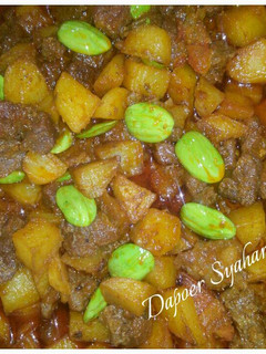 Foto resep Sambel goreng daging pete