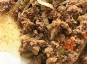 Una foto de Carne molida a mi estilo