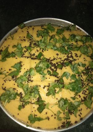 A picture of Instant besan khaman.