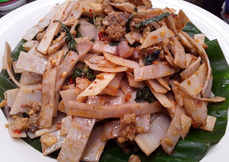 Resep Oseng kulit singkong kadedemes yang Menggugah Selera