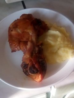 Mézes-mustáros csirkecomb recept fotója