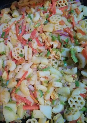 A picture of Chicken tikka Macaroni 💞🍜💞😋💞.