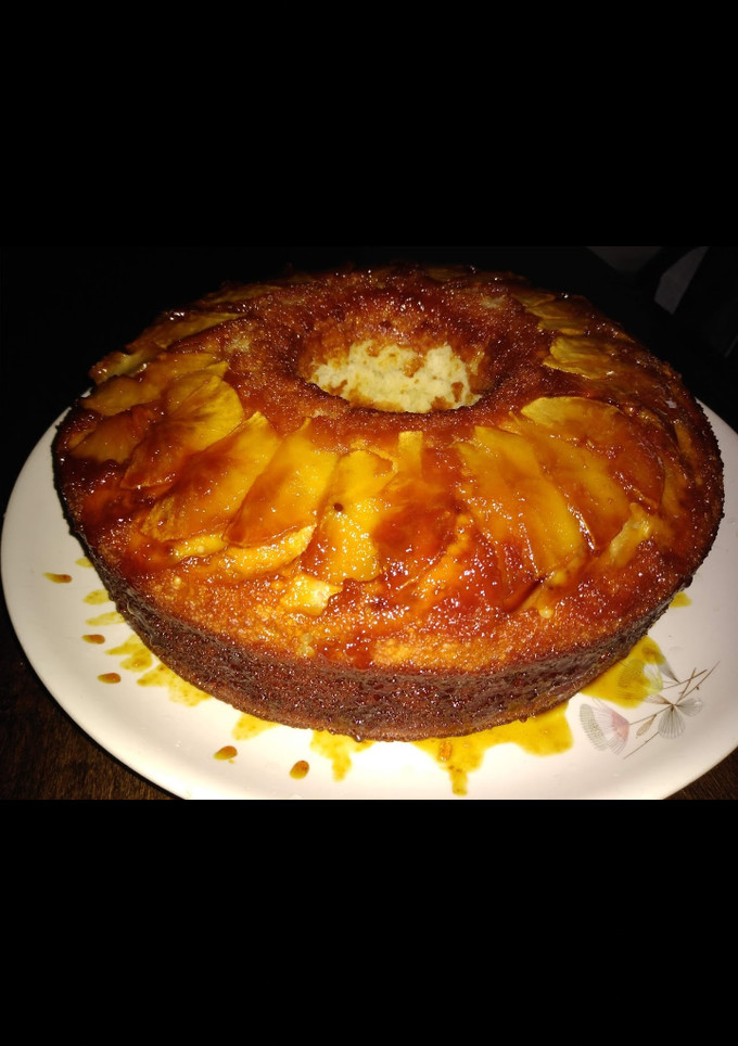Una foto de Torta de manzana invertida