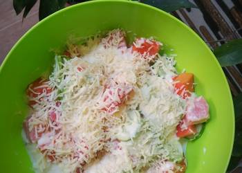 Resep Baru Salad buah mayonaise Ala Warung