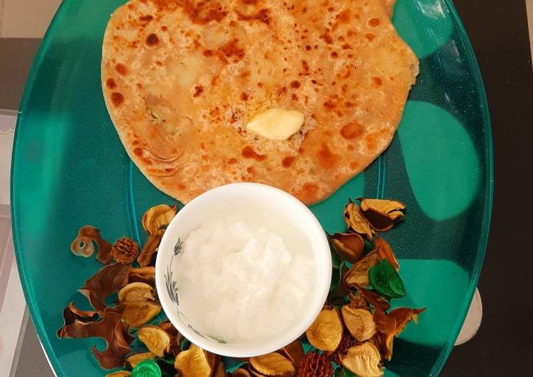 Easiest Way to Make Any-night-of-the-week Crispy aloo paratha