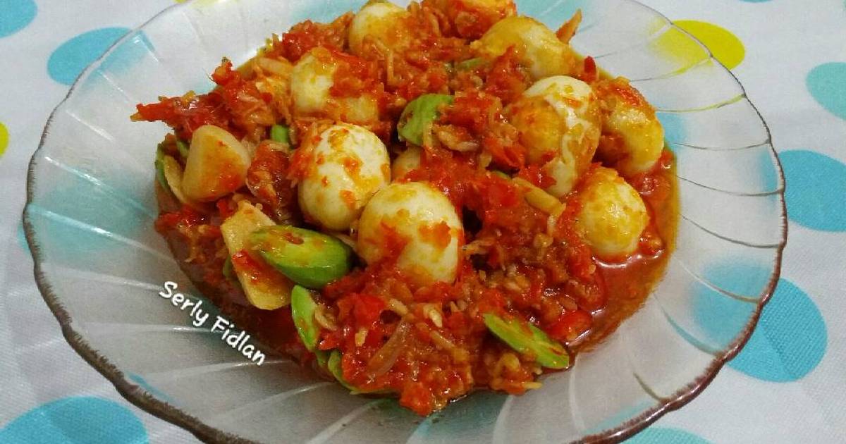 Resep Sambal Telor Puyuh Teri Pete Oleh Dapur Fierly Dan Io Serly Fidlan Cookpad