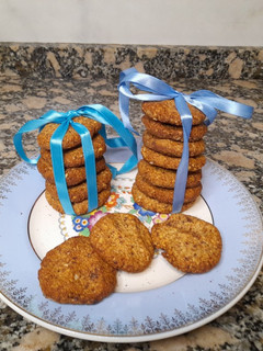 Una foto de Galletitas de avena y almendras sin azúcar