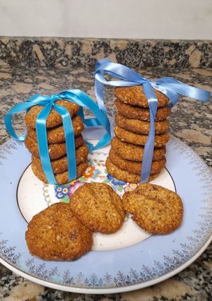 Una foto de Galletitas de avena y almendras sin azúcar