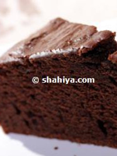A picture of Randa’s Chocolate Cake.
