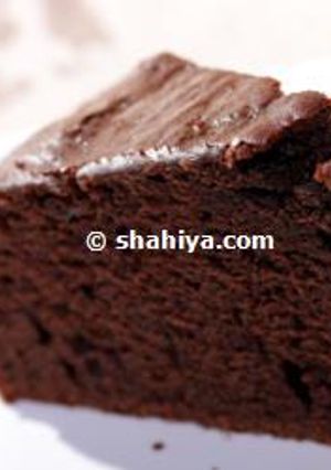 A picture of Randa’s Chocolate Cake.