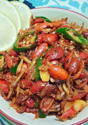 Foto resep Balado teri kulit melinjo
