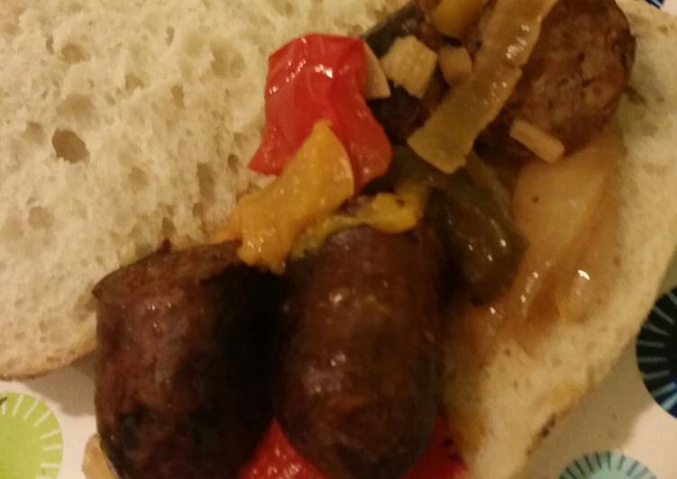 Easiest Way to Prepare Super Quick Homemade Slow Cooker Sausage &amp; Peppers