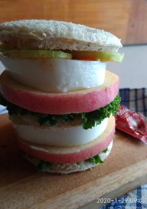 Foto resep Sandwich putih telur