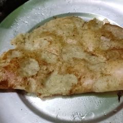 A picture of Green moong dal,yellow spited moong dal dosa chutney.